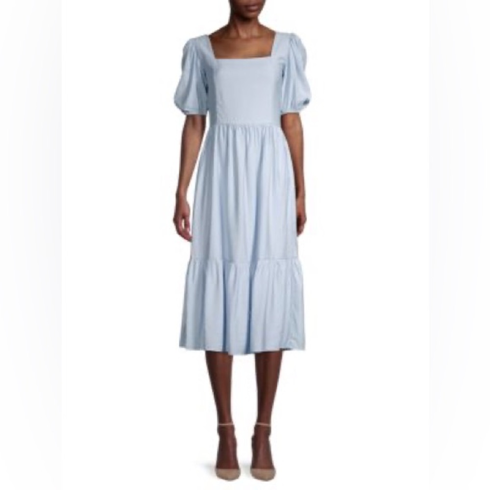 Leo & Viola Puffed Sleeve Dress